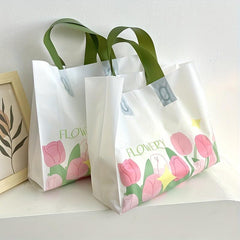 10pcs Tulip Tote Bag for Shopping and Gift Packaging