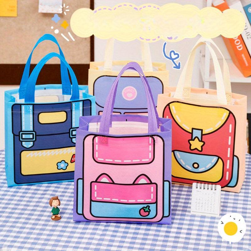 4pcs Dopamine Series Handbag Storage Bag Gift Packaging Bag