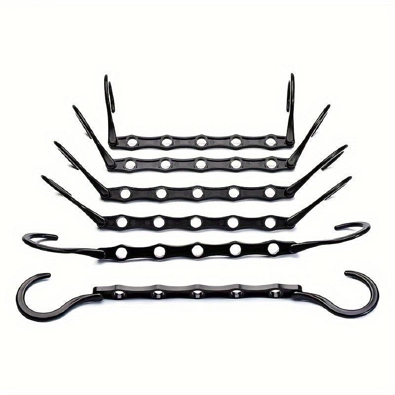 5pcs Magic Hanger Space-saving Storage Clothes Hanger Foldable Rotating Plastic