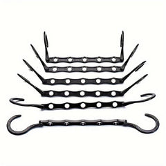 5pcs Magic Hanger Space-saving Storage Clothes Hanger Foldable Rotating Plastic