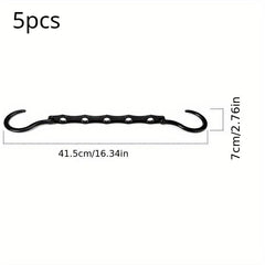 5pcs Magic Hanger Space-saving Storage Clothes Hanger Foldable Rotating Plastic