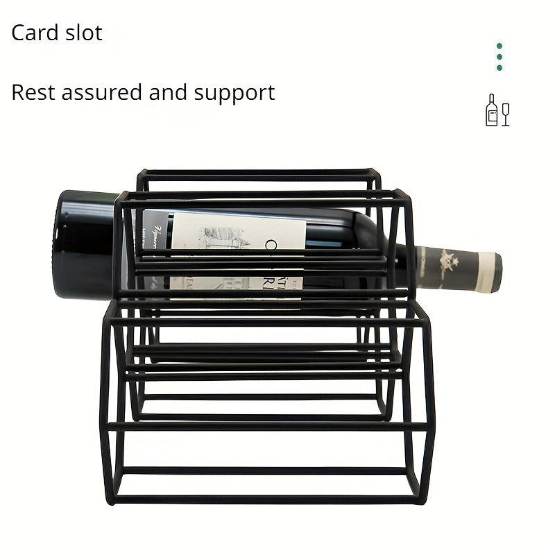 Countertop Wire Wine Shelf Rack Storage Holder