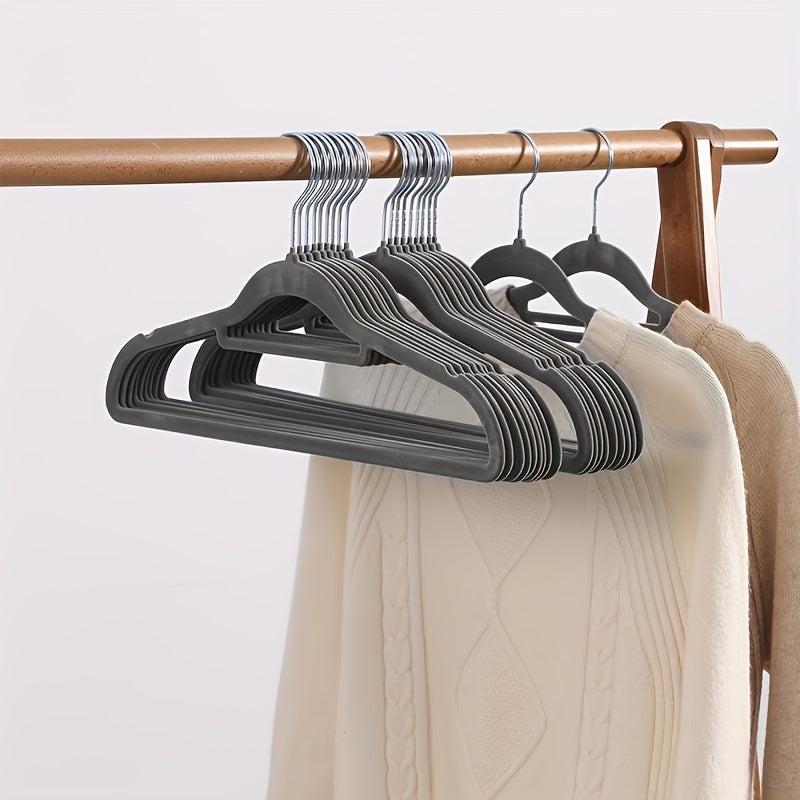 Flocking Non-Slip Hangers for Clothes Storage