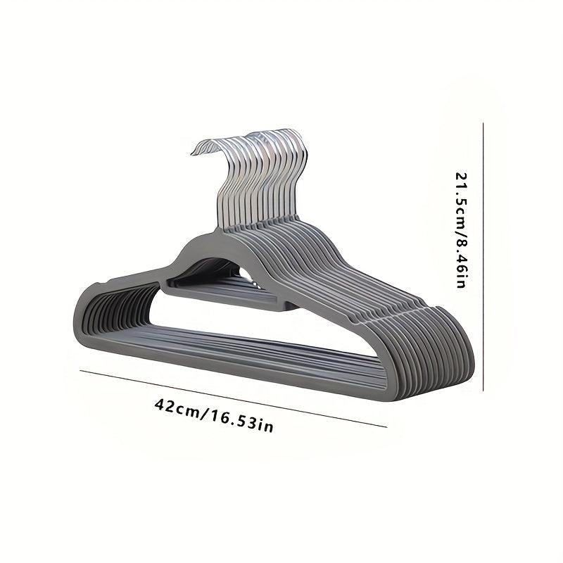 Flocking Non-Slip Hangers for Clothes Storage