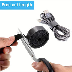 6pcs Double Side Hook And Loop Roll Organizer Straps