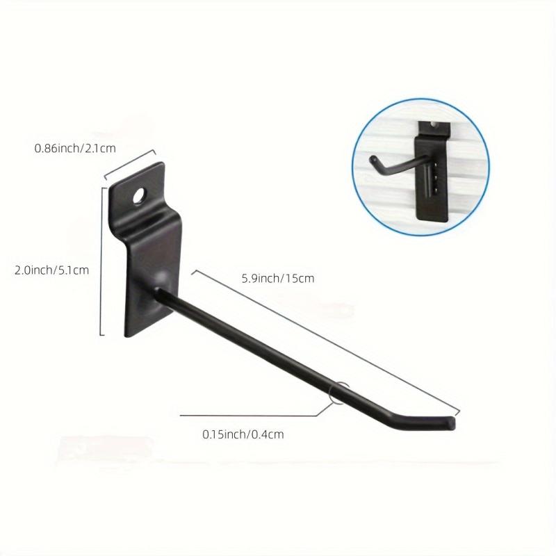 Metal Slatted Wall Hook for Store or Workshop