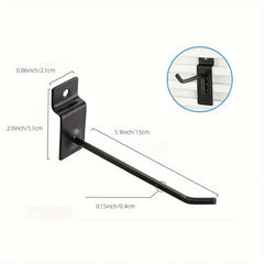 Metal Slatted Wall Hook for Store or Workshop