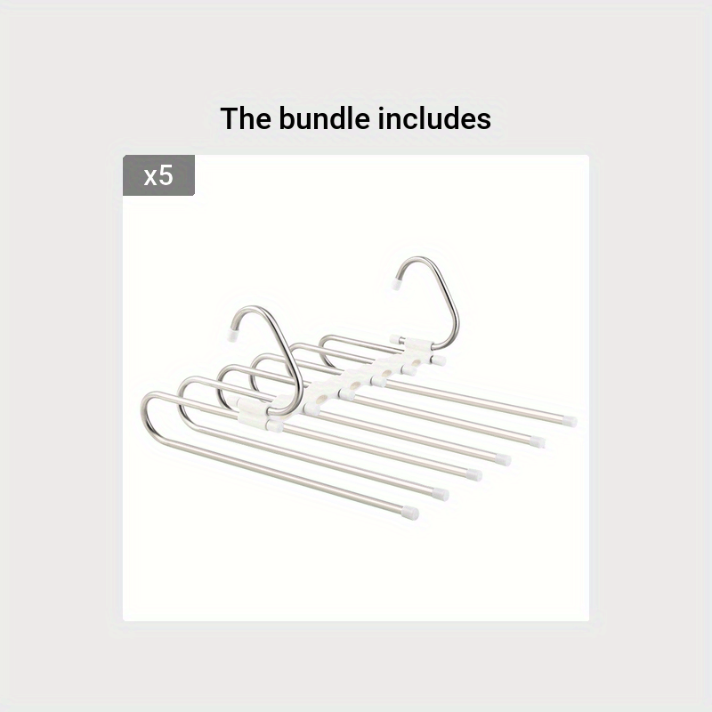 1pc Commercial Shops Wardrobe Folding Pull out Trouser Rack