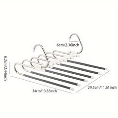 1pc Commercial Shops Wardrobe Folding Pull out Trouser Rack