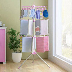 Floor Folding Towel Rack Hanger Foldable Clothes Rack