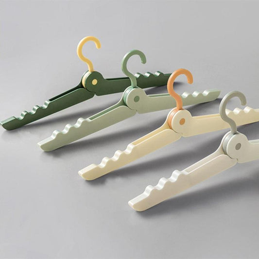 4pcs Folding Clothes Rack Travel Drying Portable Multifunctional Clothes Rack