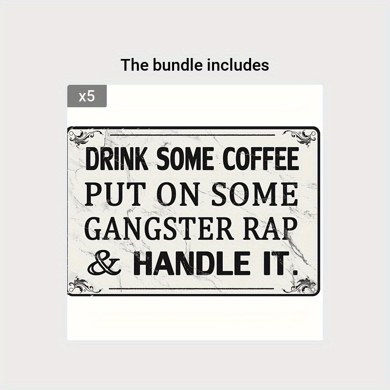 Metal Tin Sign Retro Wall Decor Tin Signs For Home Bar Coffee Bathroom Sign