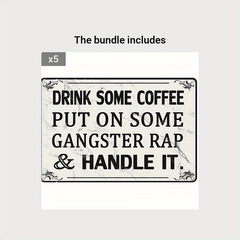 Metal Tin Sign Retro Wall Decor Tin Signs For Home Bar Coffee Bathroom Sign