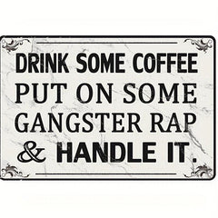 Metal Tin Sign Retro Wall Decor Tin Signs For Home Bar Coffee Bathroom Sign