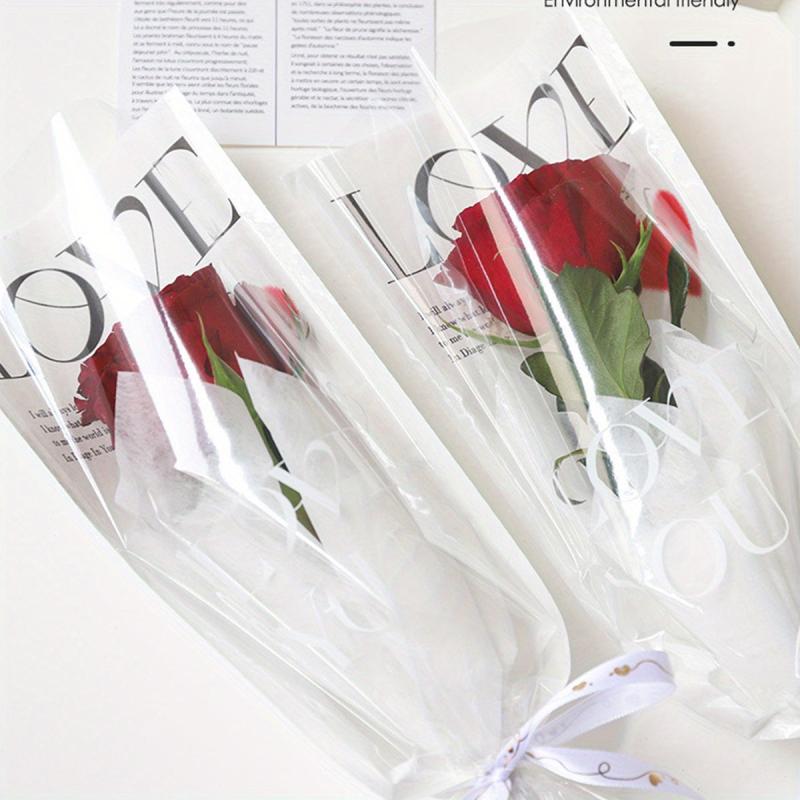 20pcs Single Flower Packaging Bag Small Business Supplies
