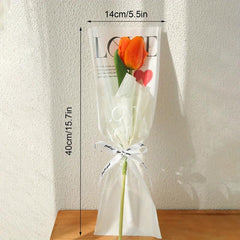 20pcs Single Flower Packaging Bag Small Business Supplies