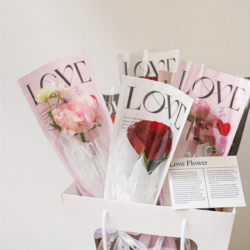20pcs Single Flower Packaging Bag Small Business Supplies