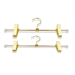 Metal Coat Hanger for Women's Underwear, Rust-proof Copper Nails, Golden Clip