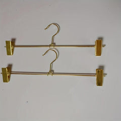 Metal Coat Hanger for Women's Underwear, Rust-proof Copper Nails, Golden Clip