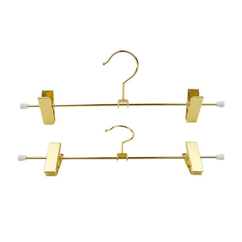 Metal Coat Hanger for Women's Underwear, Rust-proof Copper Nails, Golden Clip