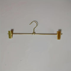 Metal Coat Hanger for Women's Underwear, Rust-proof Copper Nails, Golden Clip