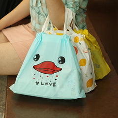 Creative Duck Christmas Gift Bag Cartoon Pattern Clothes Shopping Bag