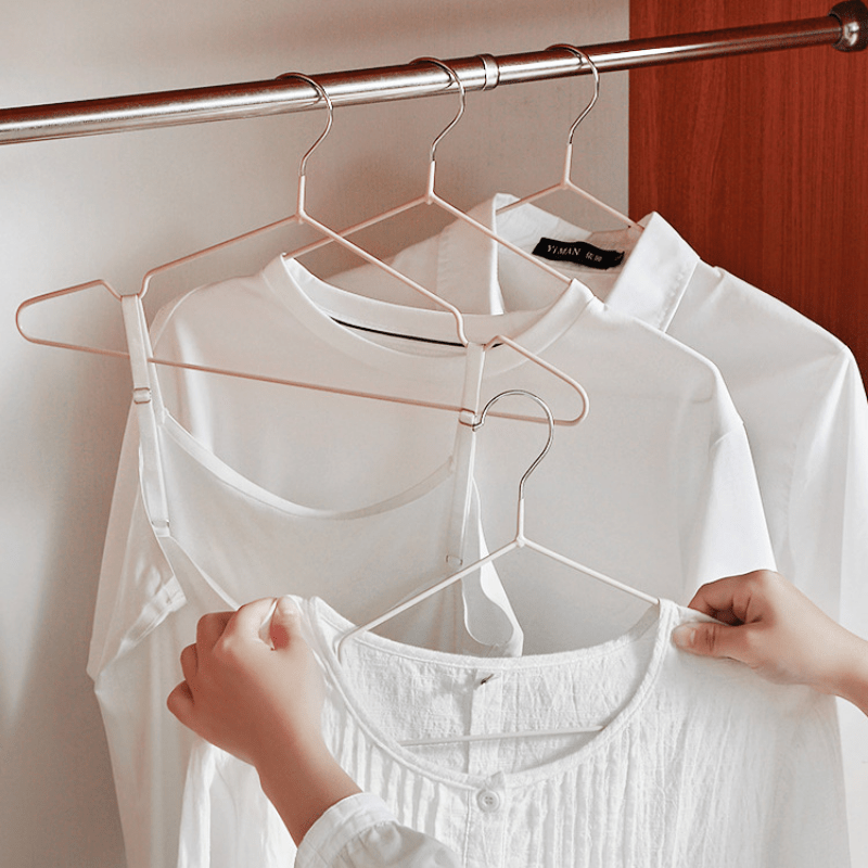10pcs Grooved Non-slip Clothes Drying Rack Dorm Support Adult Underwear Hanging