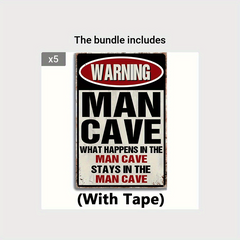 Man Cave Decor Accessories Kitchen Garage Bathroom Home Bar Wall Outhouse Tape