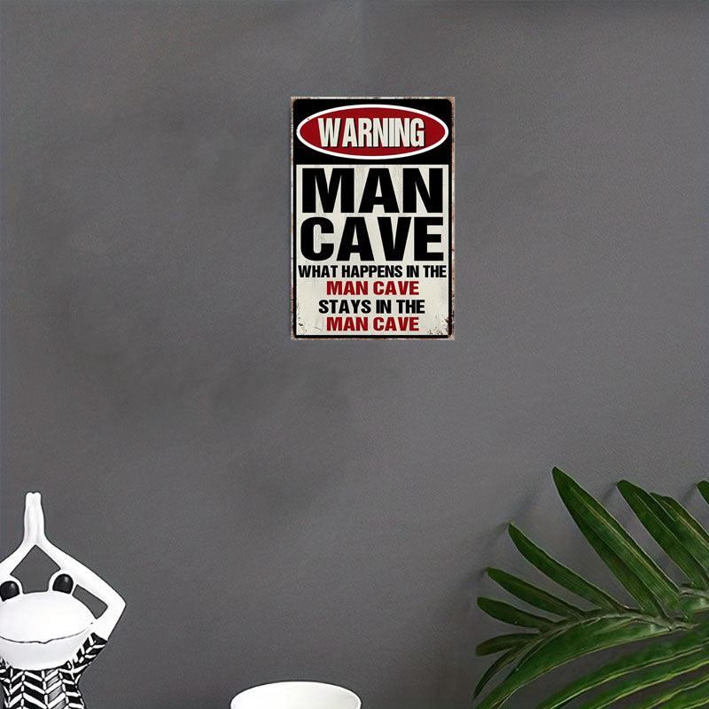 Man Cave Decor Accessories Kitchen Garage Bathroom Home Bar Wall Outhouse Tape