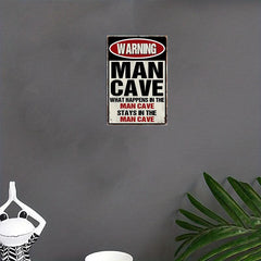 Man Cave Decor Accessories Kitchen Garage Bathroom Home Bar Wall Outhouse Tape
