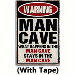 Man Cave Decor Accessories Kitchen Garage Bathroom Home Bar Wall Outhouse Tape