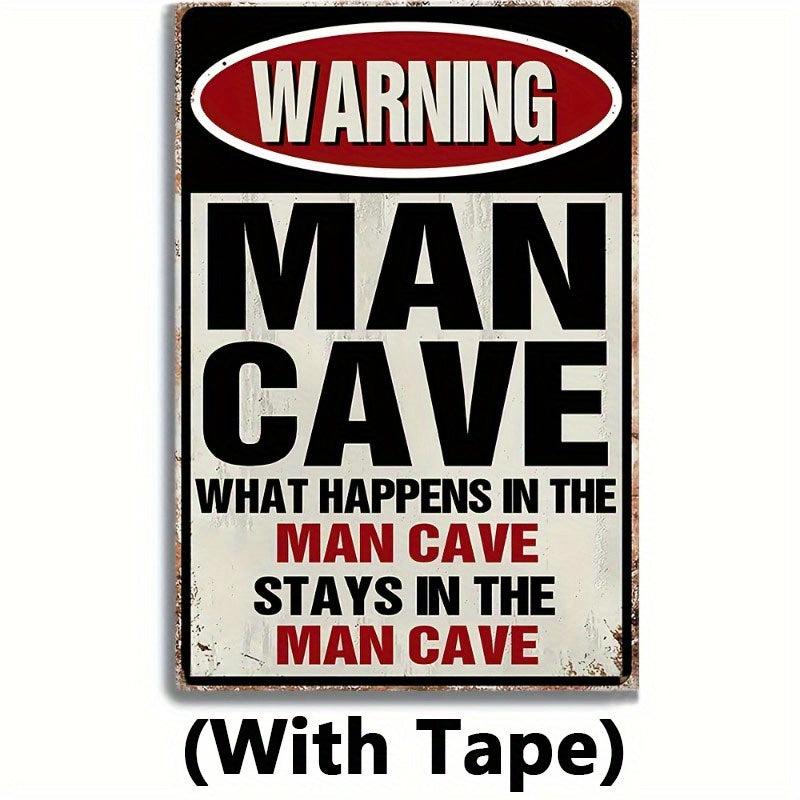 Man Cave Decor Accessories Kitchen Garage Bathroom Home Bar Wall Outhouse Tape