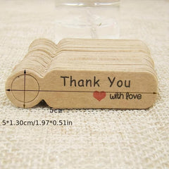 100pcs Vintage Reminder Small Label for Baking DIY Jewelry Bookmarks Gift Cards