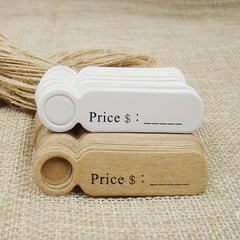 100pcs Vintage Reminder Small Label for Baking DIY Jewelry Bookmarks Gift Cards