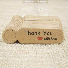 100pcs Vintage Reminder Small Label for Baking DIY Jewelry Bookmarks Gift Cards