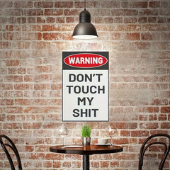Christmas Do Not Touch Sign Man Cave Garage Workshop Decor
