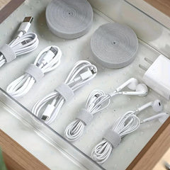 118in Reusable Cable Ties Fastening Tape for Data Cable Storage