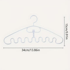 6pcs Non Slip Plastic Clothes Hangers For Large Clothes