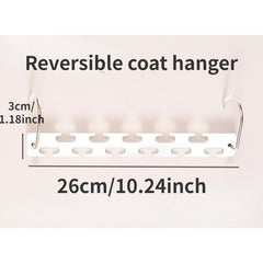 6-Hole Metal Coat Hangers for Jackets Storage