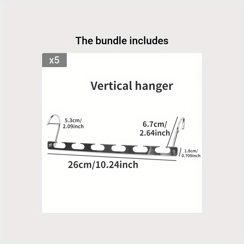 6-Hole Metal Coat Hangers for Jackets Storage