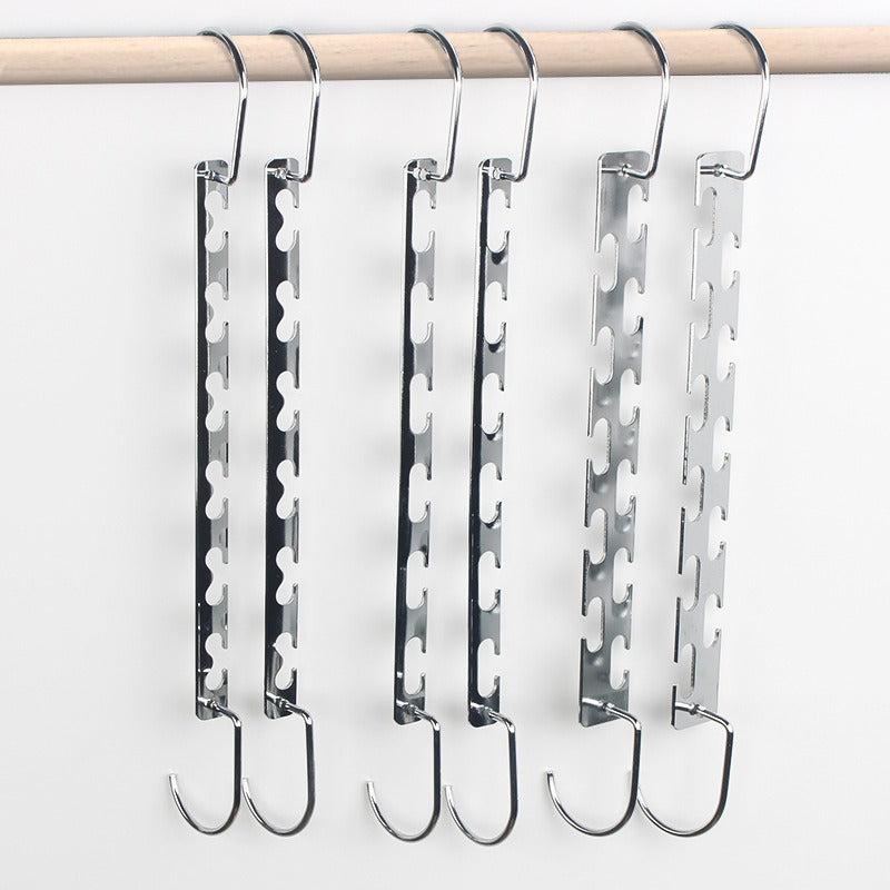 6-Hole Metal Coat Hangers for Jackets Storage