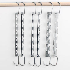 6-Hole Metal Coat Hangers for Jackets Storage