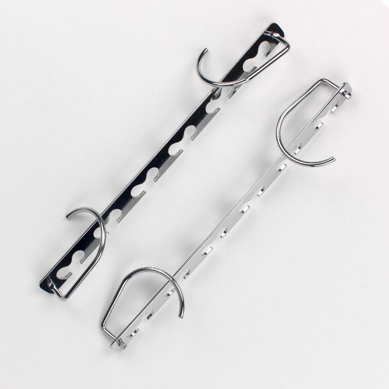6-Hole Metal Coat Hangers for Jackets Storage