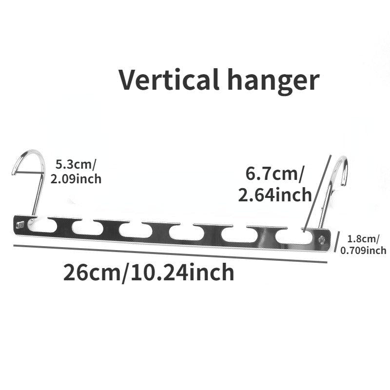 6-Hole Metal Coat Hangers for Jackets Storage