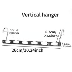 6-Hole Metal Coat Hangers for Jackets Storage
