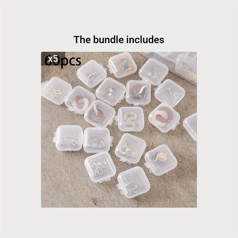 Anti Oxidation Transparent Plastic Jewelry Storage Box Dustproof Organizer