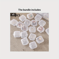 Anti Oxidation Transparent Plastic Jewelry Storage Box Dustproof Organizer