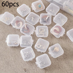 Anti Oxidation Transparent Plastic Jewelry Storage Box Dustproof Organizer