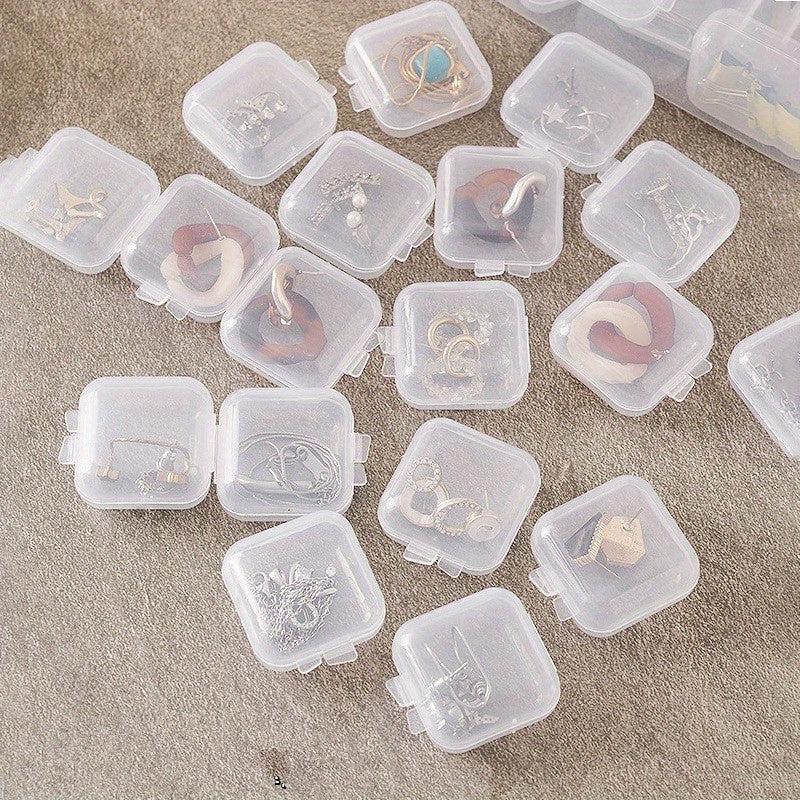 Anti Oxidation Transparent Plastic Jewelry Storage Box Dustproof Organizer