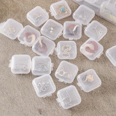 Anti Oxidation Transparent Plastic Jewelry Storage Box Dustproof Organizer